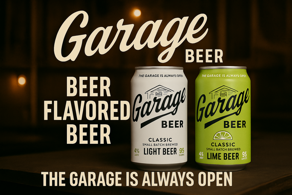 Sipping: Garage Beer - Brewed for the Hang. Backed by NFL Legends.